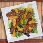 Warm salad with a duck breast
