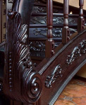 The carved staircase