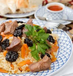 Chigotay (pilau with a veal and prunes)