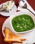 Green soup with spinach